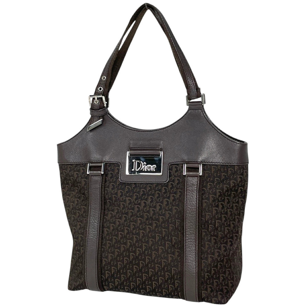 Christian Dior handbag street Trotter canvas brown